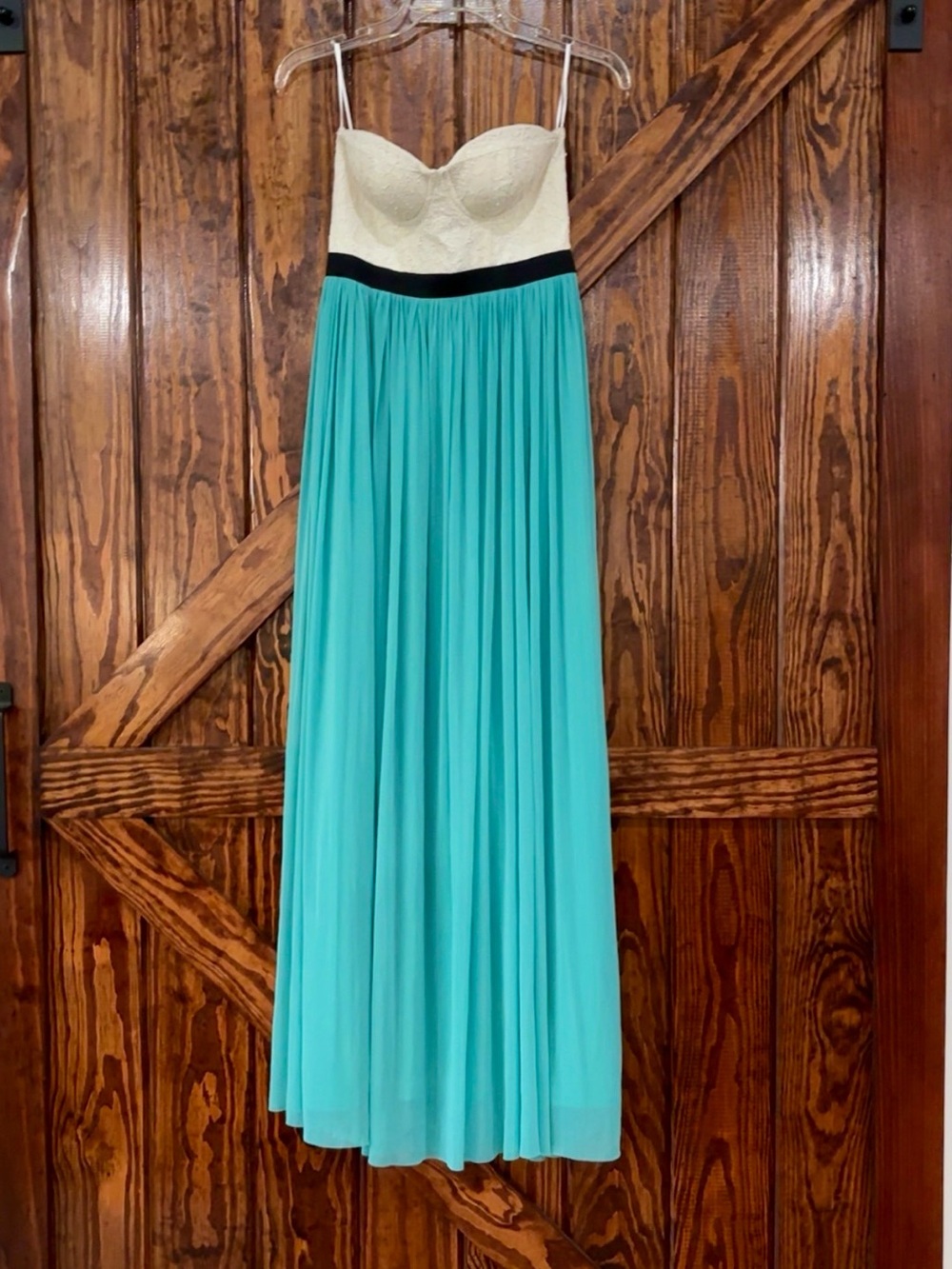 Body Central Strapless Maxi Dress